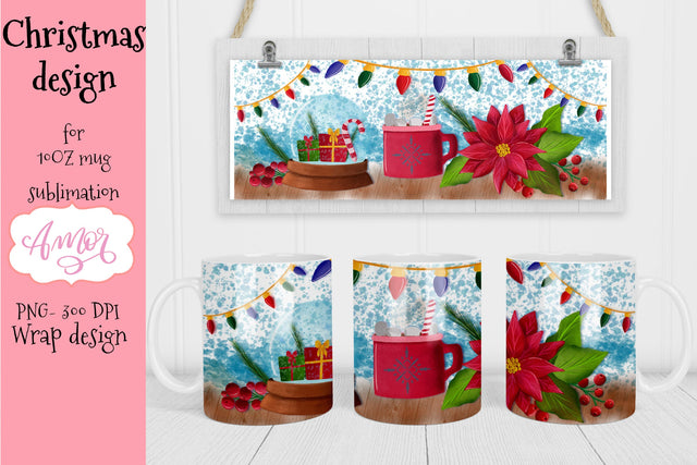 Christmas design for 11 oz mug sublimation Sublimation Amorclipart 