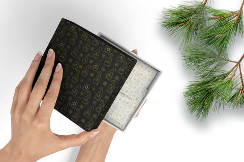 Christmas Digital Paper with Christmas Gnomes, Snowflake and Christmas ball Digital Pattern Createya Design 