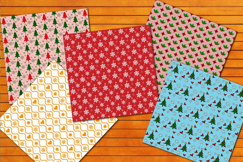 Christmas Digital Papers Background Digital Paper Pack JPG Digital Pattern nikola 