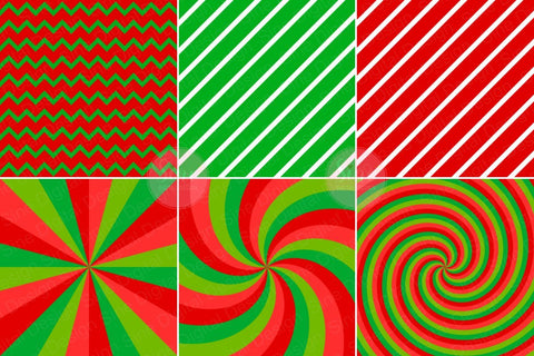 Christmas Digital Papers Backgrounds Set Digital Pattern SineDigitalDesign 