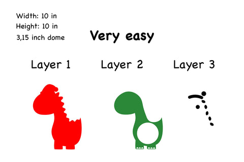 Christmas Dinosaur Candy Dome SVG. Ornament Candy Holder SVG SVG Olga Terlyanskaya 