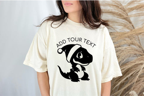 Christmas Dinosaur SVG Cut File For Cricut Baby Dinosaur SVG OrangeBrushStudio 