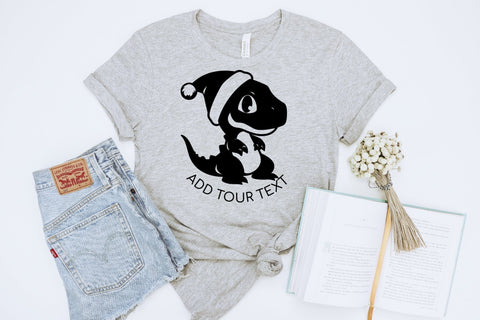 Christmas Dinosaur SVG Cut File For Cricut Baby Dinosaur SVG OrangeBrushStudio 