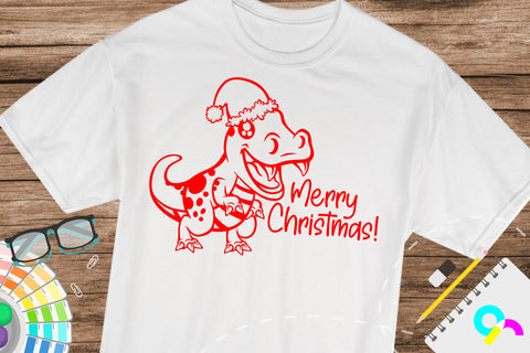 Christmas dinosaur svg SVG Artinrhythm shop 