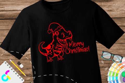 Christmas dinosaur svg SVG Artinrhythm shop 