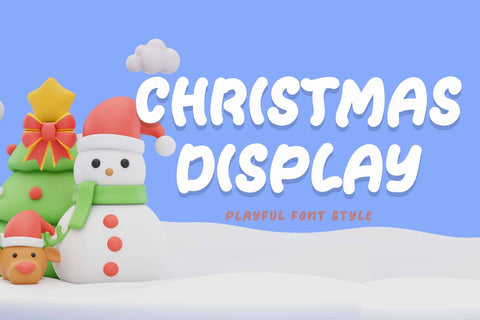 Christmas Display Font Prasetya Letter 