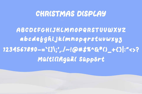 Christmas Display Font Prasetya Letter 