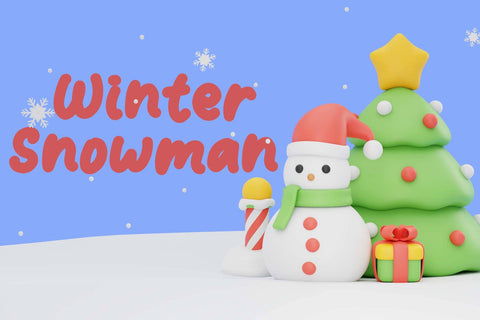 Christmas Display Font Prasetya Letter 