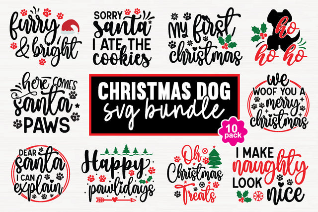 Christmas Dog Bandana SVG Bundle SVG md faruk hossain 