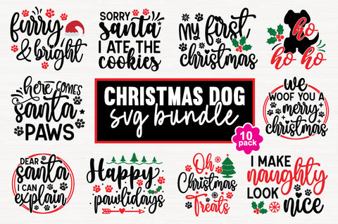 Christmas Dog Bandana SVG Bundle SVG md faruk hossain 