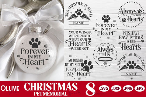 Christmas Dog Memorial Bundle SVG | Dog SVG SVG Ollive Studio 