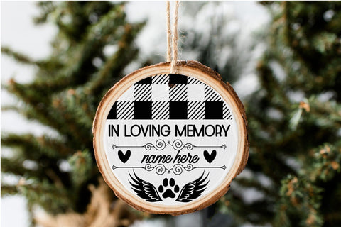 Christmas Dog Memorial Ornament Bundle SVG Round Ornaments SVG OrangeBrushStudio 