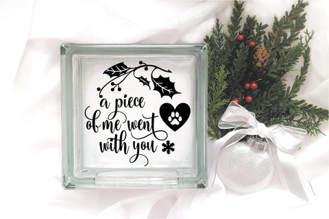 Christmas Dog Memorial Round Ornament Pet Memorial SVG SVG OrangeBrushStudio 