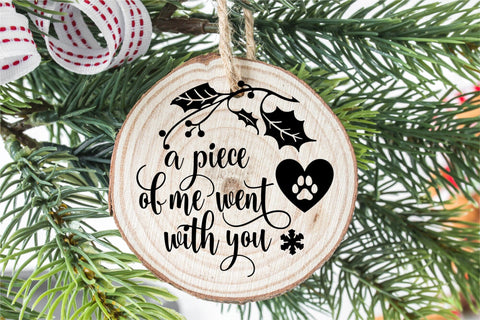 Christmas Dog Memorial Round Ornament Pet Memorial SVG SVG OrangeBrushStudio 