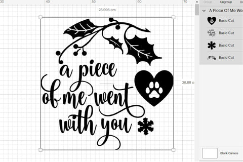 Christmas Dog Memorial Round Ornament Pet Memorial SVG SVG OrangeBrushStudio 