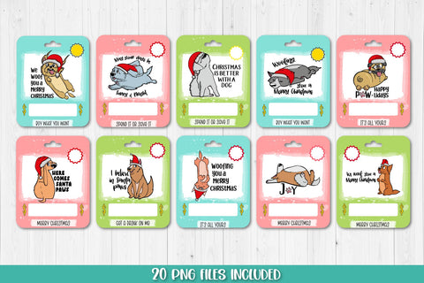 Christmas Dog Money Card PNG Designs | Stocking Stuffer Gift Sublimation TatiStudio 