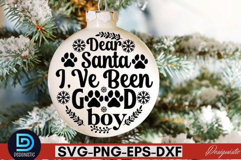 Christmas Dog Round Sign SVG Bundle, Christmas Dog Round Sign Bundle SVG DESIGNISTIC 