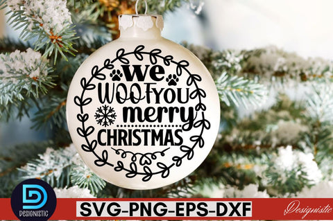 Christmas Dog Round Sign SVG Bundle, Christmas Dog Round Sign Bundle SVG DESIGNISTIC 