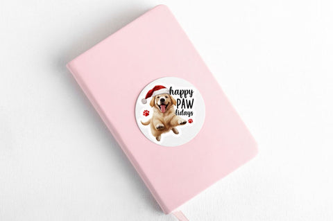 Christmas Dog Sticker Bundle Sublimation Regulrcrative 