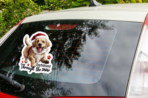 Christmas Dog Sticker Bundle Sublimation Regulrcrative 