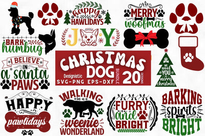 Christmas Dog SVG Bundle, Dog SVG Bundle, Christmas SVG Bundle SVG DESIGNISTIC 