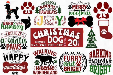 Christmas Dog SVG Bundle, Dog SVG Bundle, Christmas SVG Bundle SVG DESIGNISTIC 