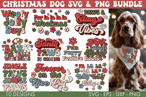 Christmas Dog SVG Bundle PNG Sublimation SVG Freeling Design House 
