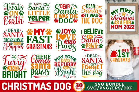 Christmas Dog SVG bundle SVG Regulrcrative 