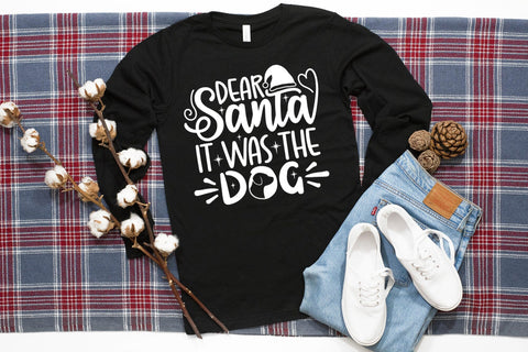 Christmas Dog SVG | Dear Santa It Was the Dog SVG CraftLabSVG 