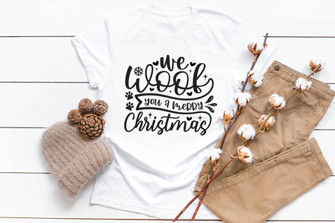 Christmas Dog SVG, We Woof You a Merry Christmas SVG CraftLabSVG 