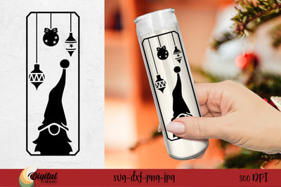 Christmas Dollar Tree Candle. Christmas Candle SVG. Christmas 3D SVG Evgenyia Guschina 