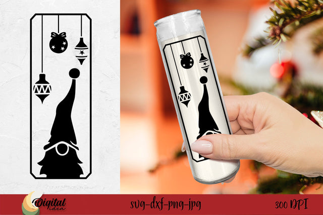 Christmas Dollar Tree Candle. Christmas Candle SVG. Christmas 3D SVG Evgenyia Guschina 