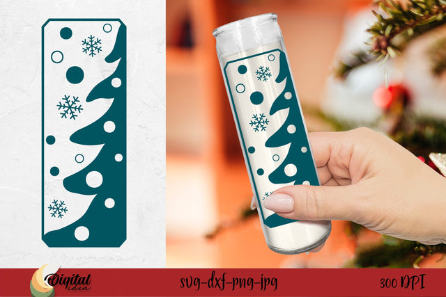 Christmas Dollar Tree Candle. Christmas Candle SVG. Christmas 3D SVG Evgenyia Guschina 