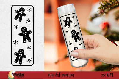 Christmas Dollar Tree Candle. Christmas Candle SVG. Christmas 3D SVG Evgenyia Guschina 