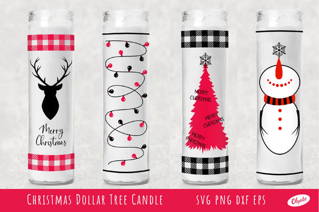 Christmas Dollar Tree Candle. Dollar Tree Design. Candle SVG SVG Olga Terlyanskaya 