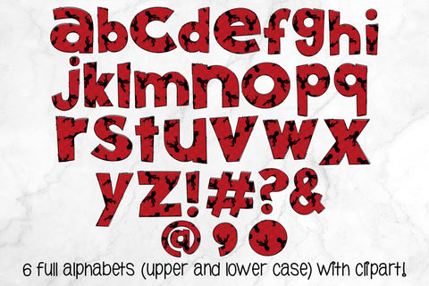 Christmas Doodle Letters PNG, Plaid Holiday Alpha Bundle Sublimation Crafty Mama Studios 