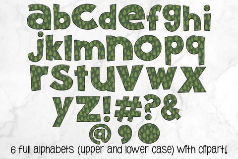 Christmas Doodle Letters PNG, Vintage Christmas Alpha Bundle Sublimation Crafty Mama Studios 