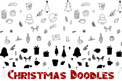 Christmas Doodle silhouette pack SVG Masyafi Studio 
