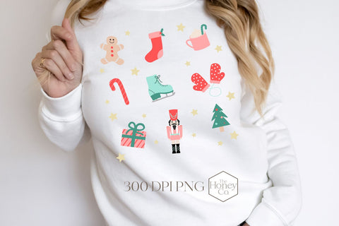 Christmas Doodle Sublimation | Christmas Icons PNG Sublimation The Honey Company 