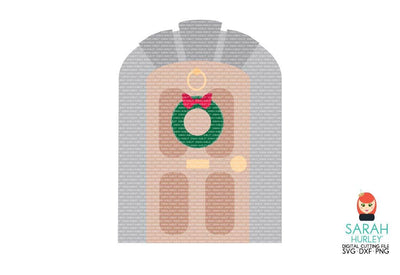Christmas Door SVG Sarah Hurley 
