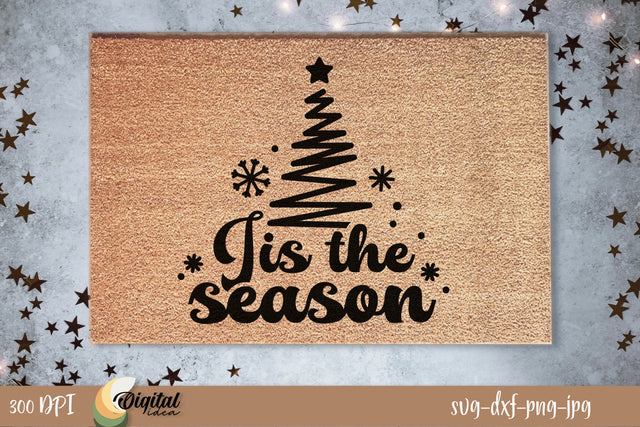 Christmas Doormat. Christmas Season SVG Design. Home Decor SVG Evgenyia Guschina 
