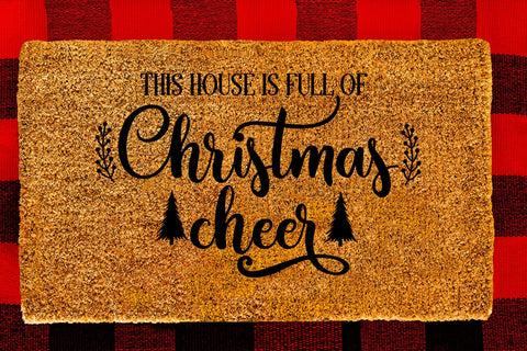 Christmas Doormat SVG Bundle I Christmas Welcome Sign SVG SVG Happy Printables Club 