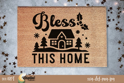 Christmas Doormat SVG. Merry Christmas SVG. Christmas home SVG Evgenyia Guschina 