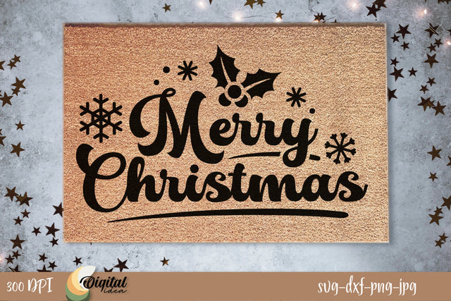 Christmas Doormat SVG. Merry Christmas SVG. Merry Christmas SVG Evgenyia Guschina 