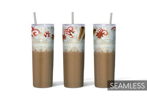 Christmas Drink Tumbler Sublimation Sublimation SvgOcean 