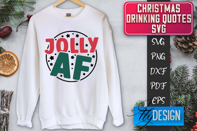 Christmas Drinking Quotes SVG | Funny Alcohol SVG | Christmas Quotes SVG Fly Design 