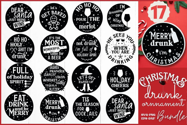 Christmas Drunk SVG Bundle SVG DESIGNISTIC 