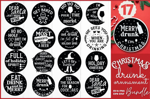 Christmas Drunk SVG Bundle SVG DESIGNISTIC 