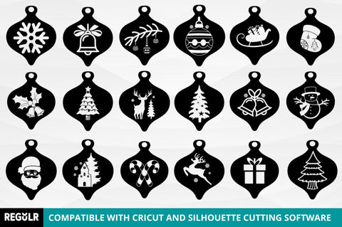 Christmas Earring Ornaments SVG Bundle SVG Regulrcrative 