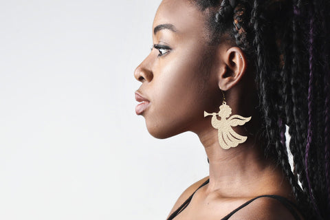 Christmas earrings svg bundle, faux leather earring template SVG Digital Rainbow Shop 